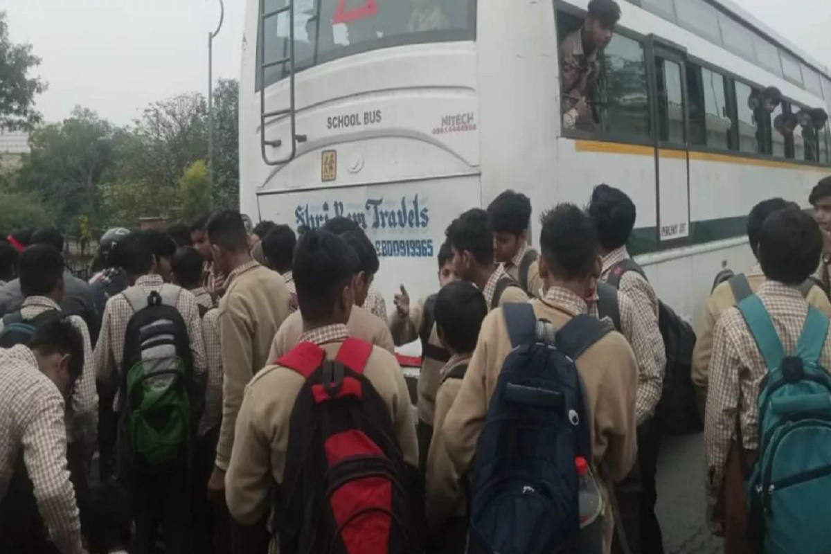 At least 5 children injured after 3 buses collided with each other near Indira Gandhi Stadium in Delhi