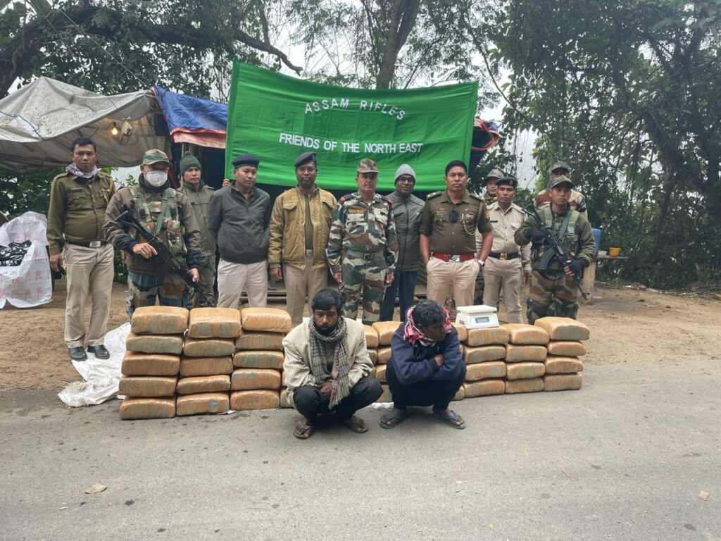 Assam rifles confiscate 226 kg of marijuana worth Rs 90 lakh in Tripura’s Dhalai district; 2 held