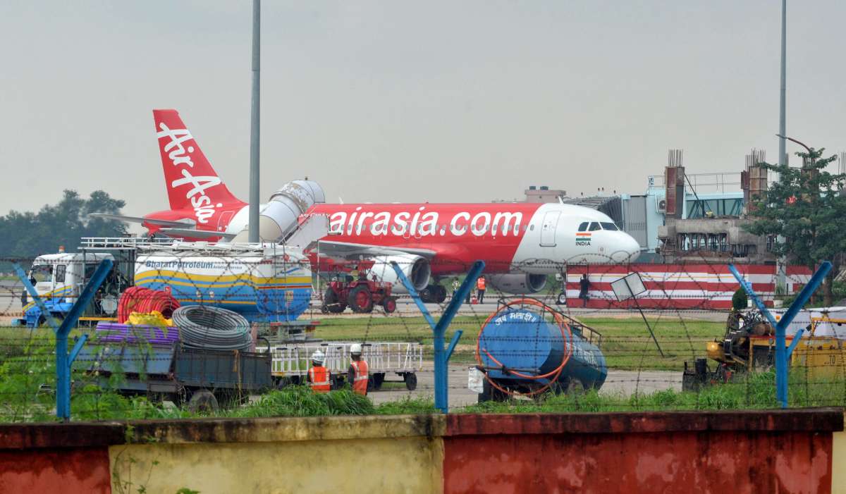 Air Asia Kolkata-bound flight makes emergency landing in Lucknow after it suffered a bird strike
