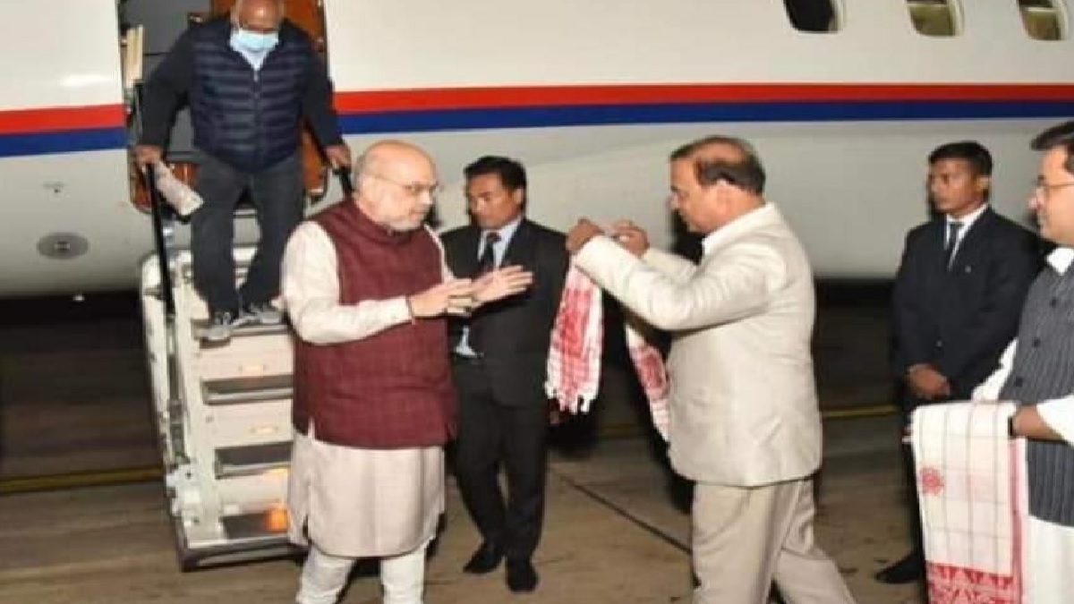 Home Minister Amit Shah’s flight diverted from Agartala to Guwahati due to dense fog