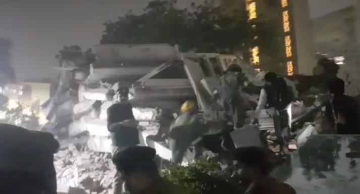 UP: 5 Still feared trapped under debris after four-storey residential building collapses in Lucknow