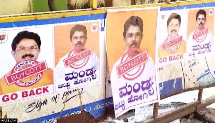Karnataka minister R Ashok experiences wrath in Mandya with ‘Go Back’ banners