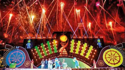 Bigule of men’s hockey World Cup sounded with colourful programme at Barabati Stadium in Cuttack