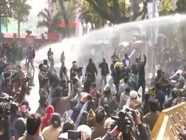 AAP slams BJP for targeting Delhi slum protesters with water cannons to disperse them