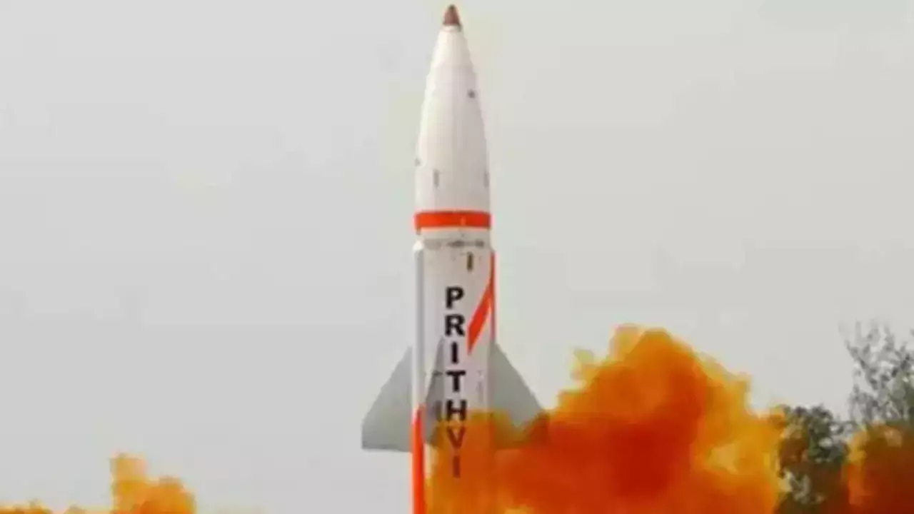India successfully test fires the strategic ballistic missile Prithvi-II off the Odisha coast