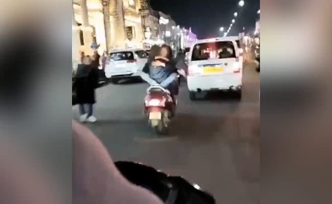 Watch video: Youth arrested for spreading obscenity after video with girl on scooter in Lucknow goes viral