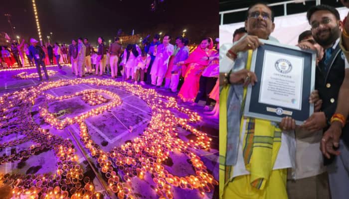 MahaShivaratri: Ujjain breaks Ayodhya`s Guinness World Record, lights over 18 lakh diyas