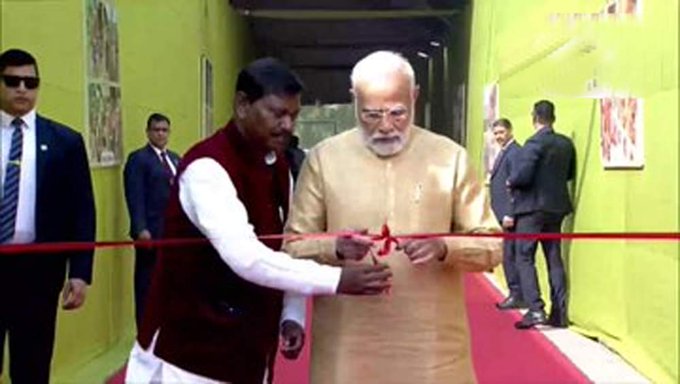 Aadi Mahotsav: PM Modi inaugurates Aadi Mahotsav, pays tribute to Lord Birsa Munda