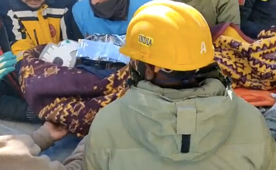 Watch: Indian NDRF rescues girl, 6, buried under the debris in quake-hit Turkey
