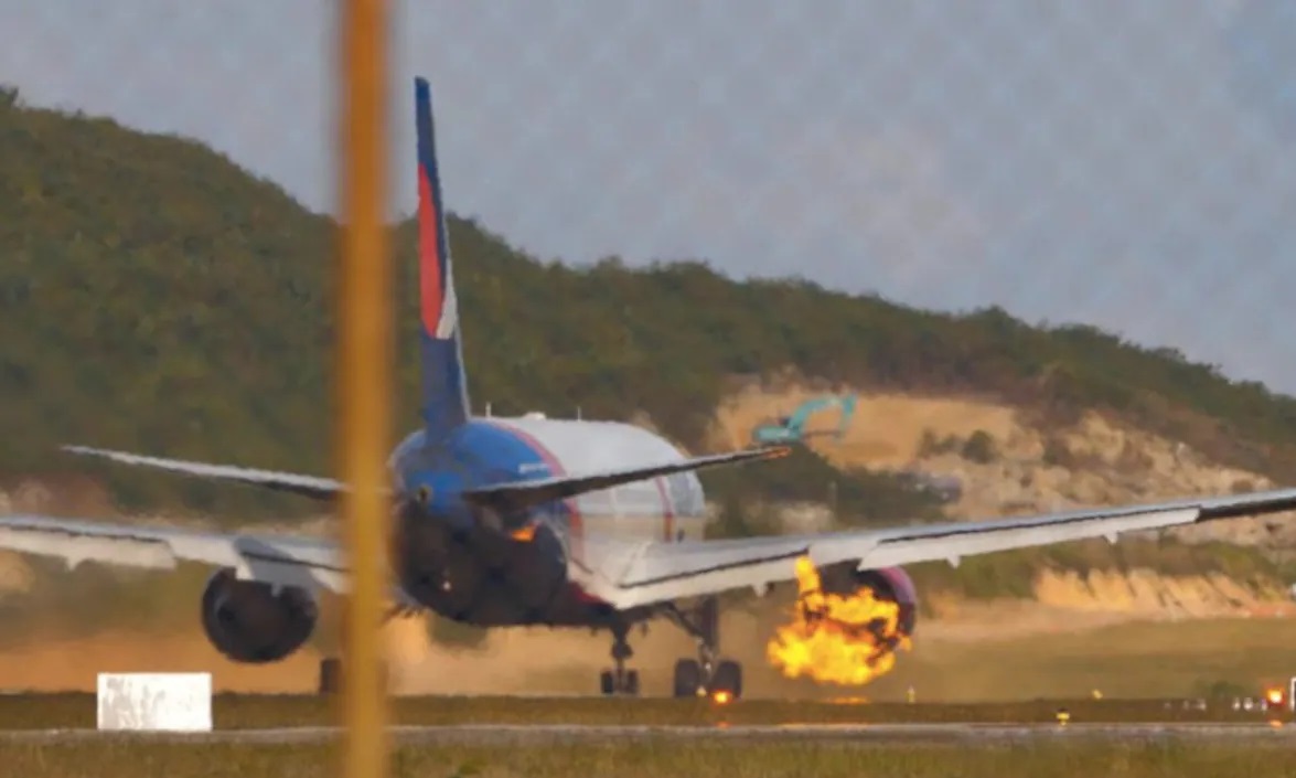 Watch: Phuket-Moscow flight with over 300 people onboard catches fire during takeoff