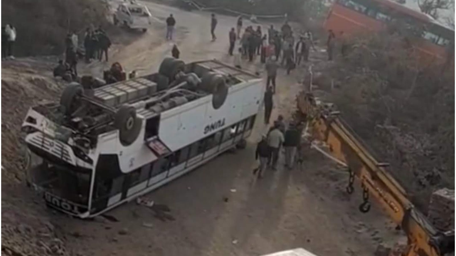 Himachal Pradesh: One people killed, 41 injured after bus overturns on Manali-Chandigarh Highway