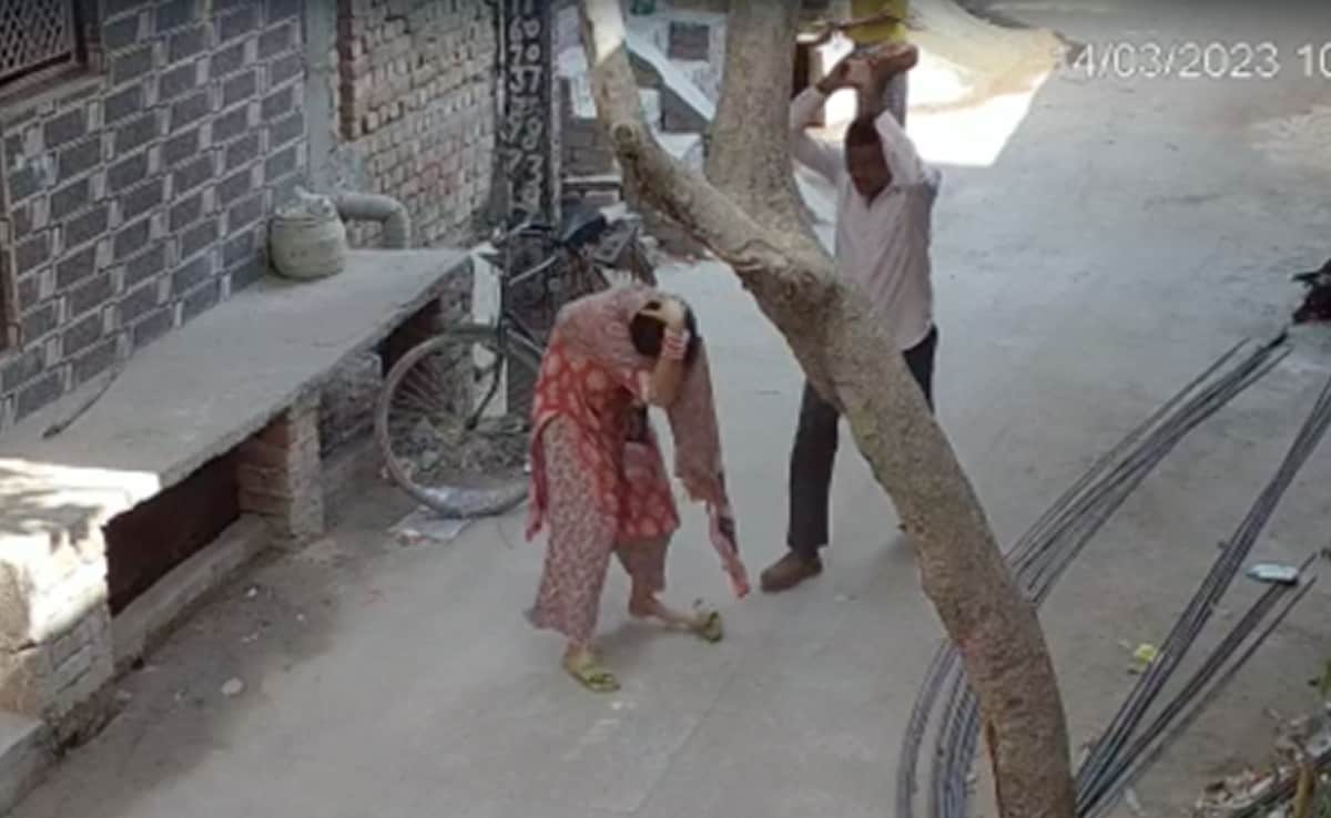 Delhi man attacks daughter-in-law with brick over job, incident caught on camera