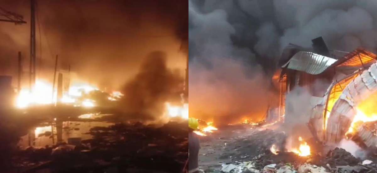 Massive fire breaks out in 10 scrap godowns in Gujarat’s Valsad, no casualties reported