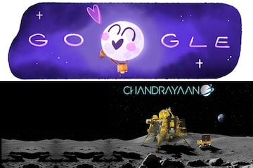 Google celebrates ISRO Chandrayaan-3 successful landing on moon south pole with a doodle