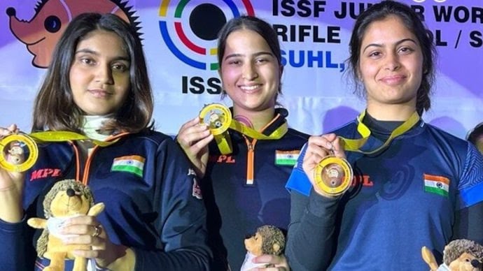 Asian Games 2023: India women shooters clinch first Gold medal in 25m pistol team event
