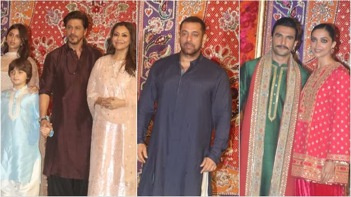 Shah Rukh, Salman Khan, Deepika-Ranveer at grand Ganesh Chaturthi celebrations hosted by Ambani family. See inside pics