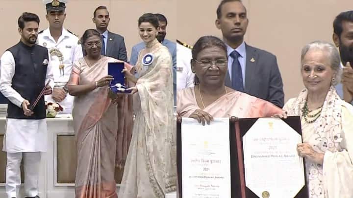 69th National film awards: Allu Arjun accepts his 1st National Award, Alia Bhatt, Kriti receive top honours