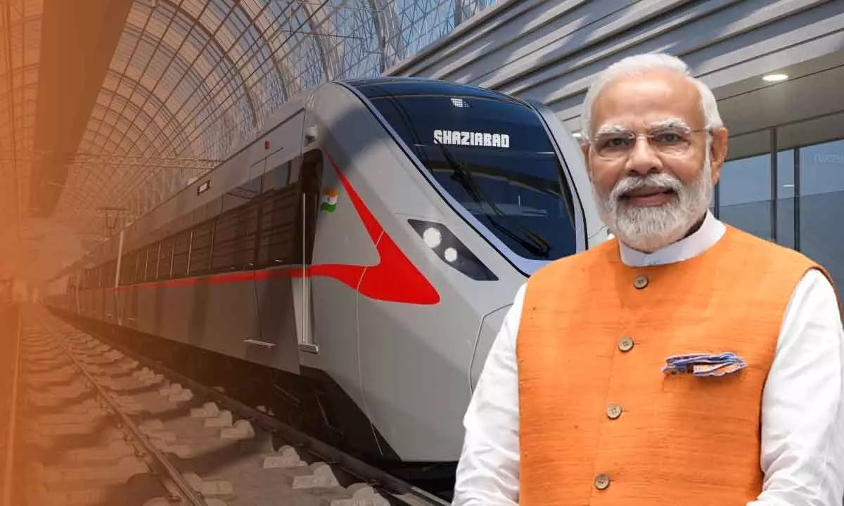 PM inaugurates India’s first high-speed regional rapid transit system, rides on ‘Namo Bharat’ train. See pics