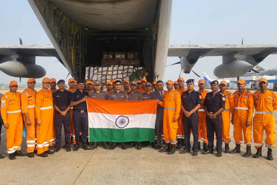 The second shipment of relief materials from India reaches earthquake-stricken Nepal