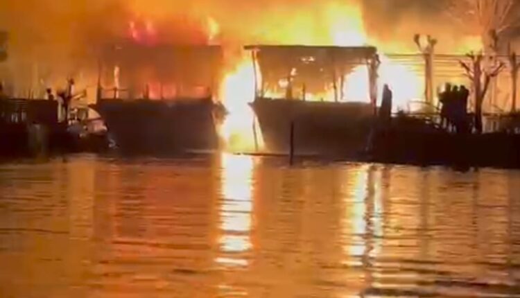 Jammu and Kashmir: Fire breaks out at Srinagar’s Dal Lake, three houseboats gutted