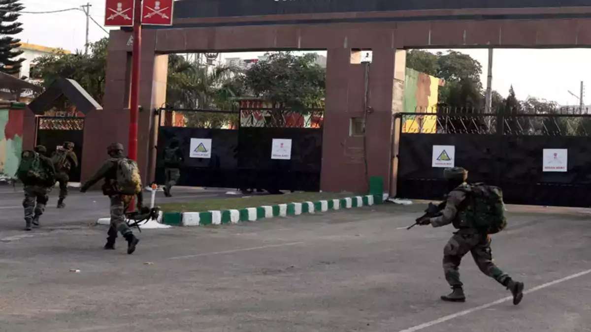 Grenade explosion outside army camp gate in Assam, manhunt launched; none injured