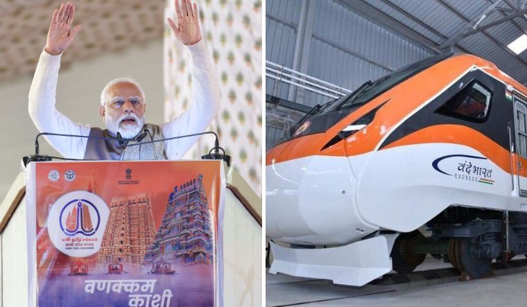 PM Modi’s Varanasi Visit Launching 2nd ‘Saffron’ Vande Bharat Train and Boosting Logistics with Eastern Freight Corridor