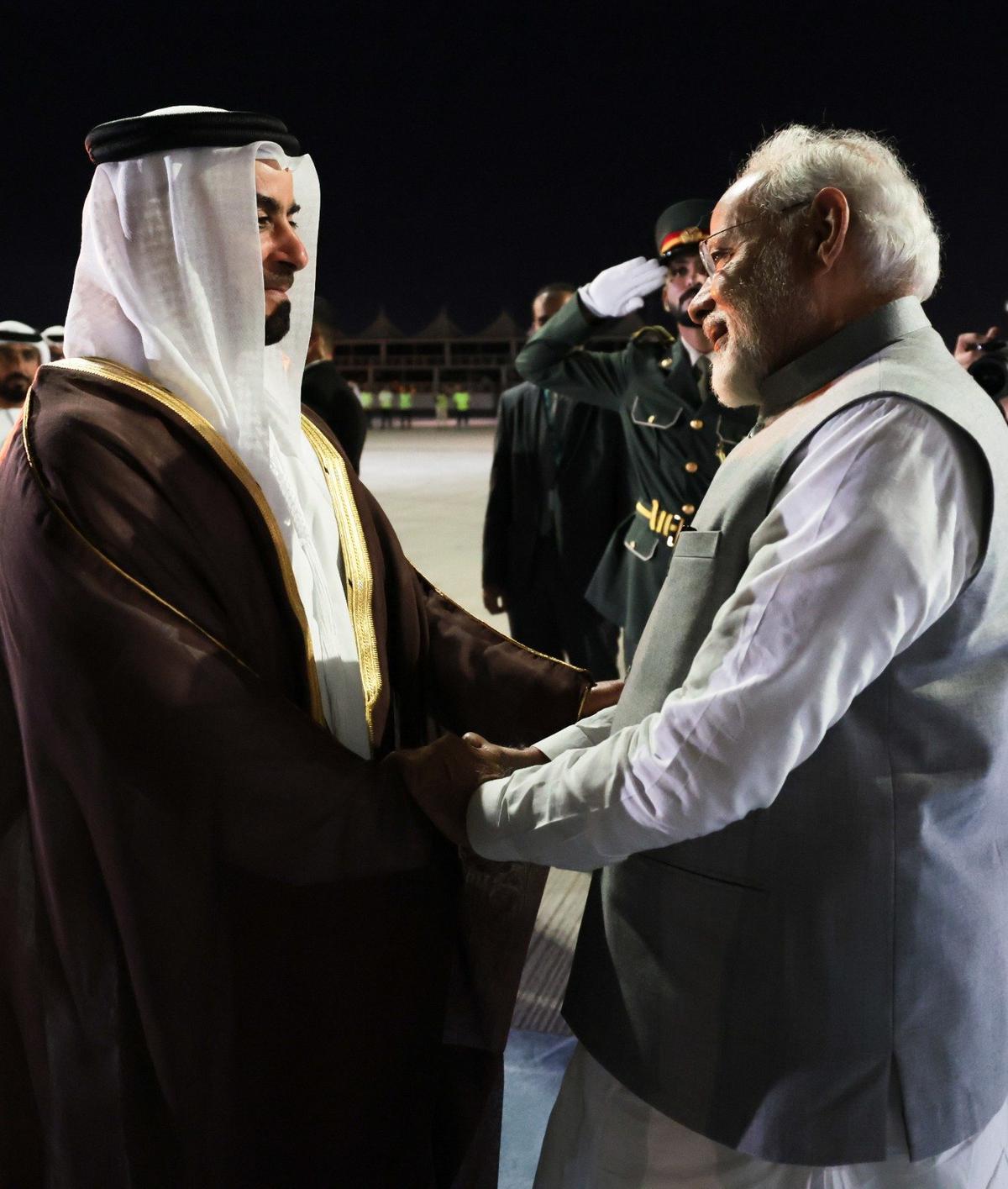 Prime Minister Modi Lands in UAE for World Climate Action Summit