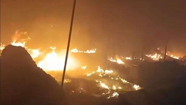 Jharkhand: A massive fire breaks out in vegetable market of Ranchi; several shops gutted