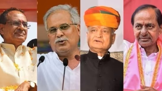 Early Trends in 2023 Assembly Elections: BJP Leads in MP and Rajasthan, Congress Ahead in Telangana and Chhattisgarh
