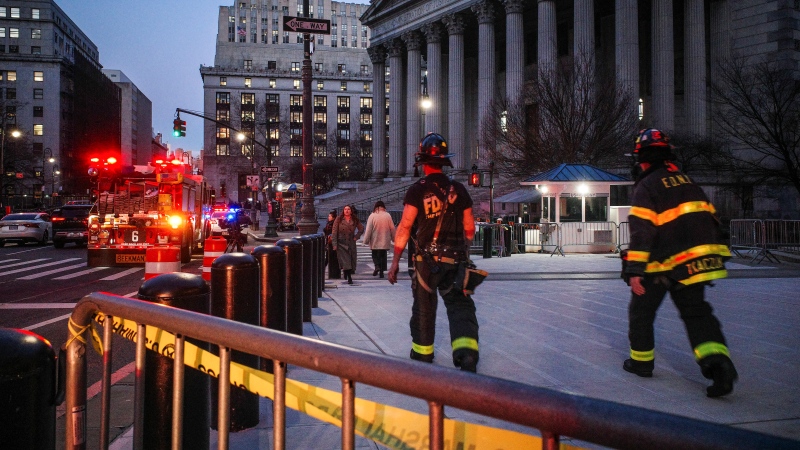 New York: Man arrested after setting fire to court papers inside courthouse hosting ex-President civil trial