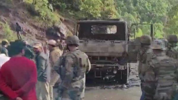Jammu and Kashmir: Terrorists attacked at Army vehicle in Poonch district, no casualties reported