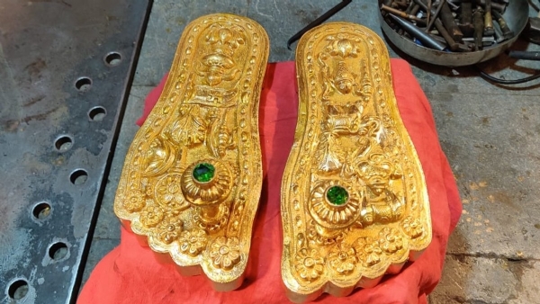 Hyderabad man embarks on journey to Ayodhya with gold-plated footwear for Ram temple consecration