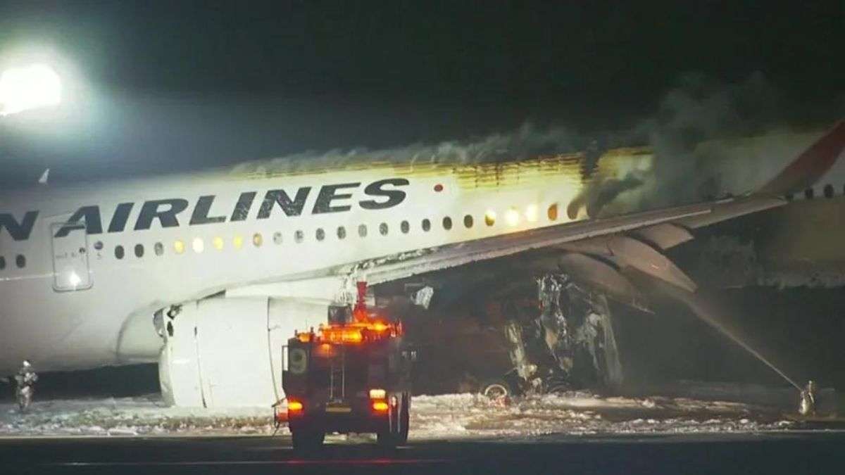 Japan Airlines plane with 379 onboard catches fire after collision at ...