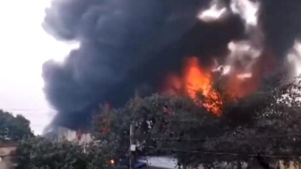 West Bengal: A massive fire breaks out at factory in Asansol, no casualties reported