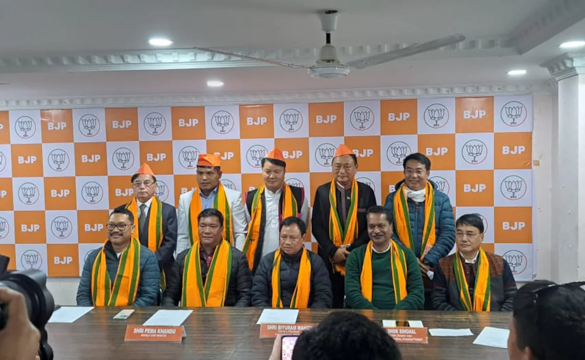 Political Dynamics Shift as Four Arunachal MLAs Switch Allegiance to BJP Ahead of Polls