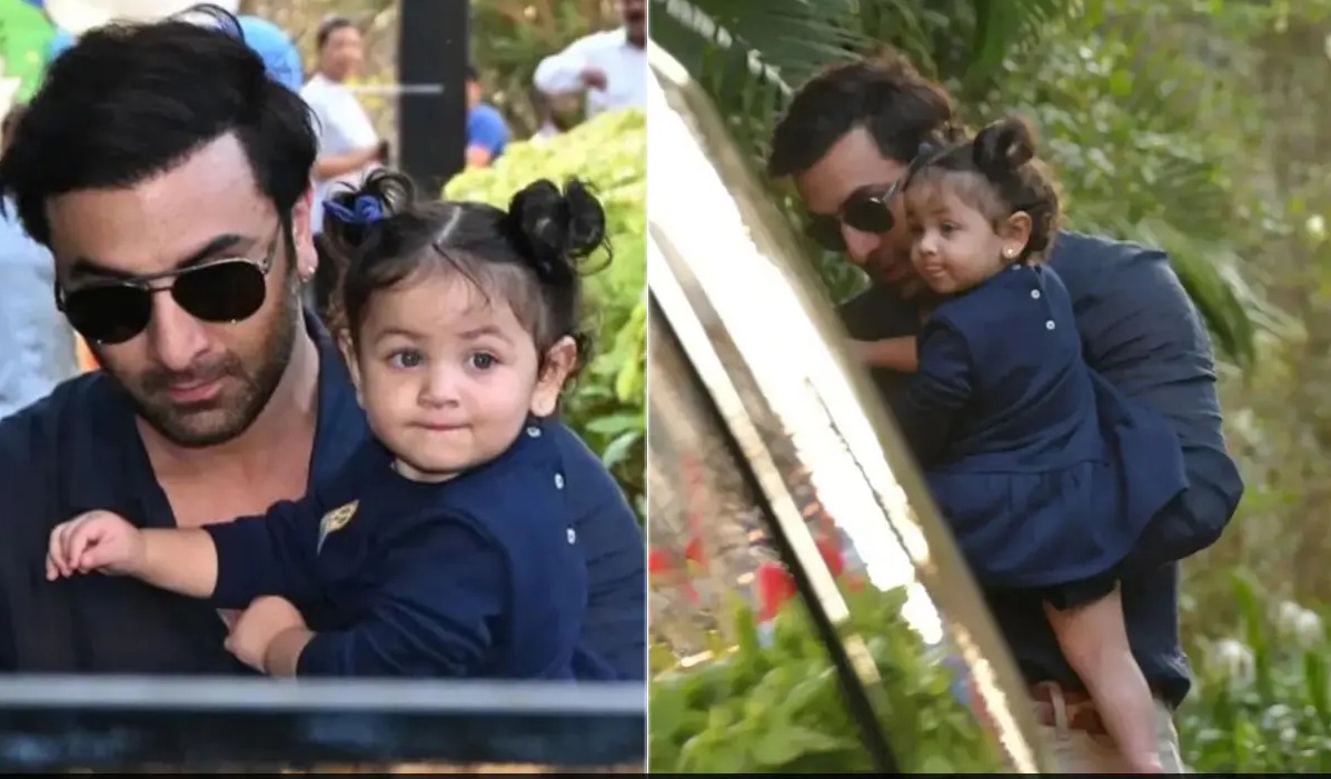Ranbir Kapoor and Daughter Raha Steal Hearts in Matching Navy Blue Outfits at Jeh’s Birthday Bash