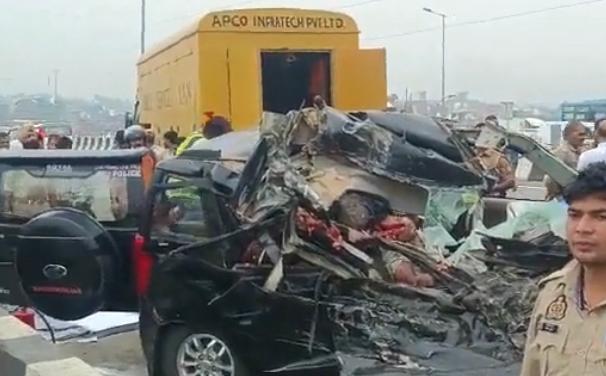 Student, school van driver killed and several injured in collision with dumper on Delhi-Meerut Expressway