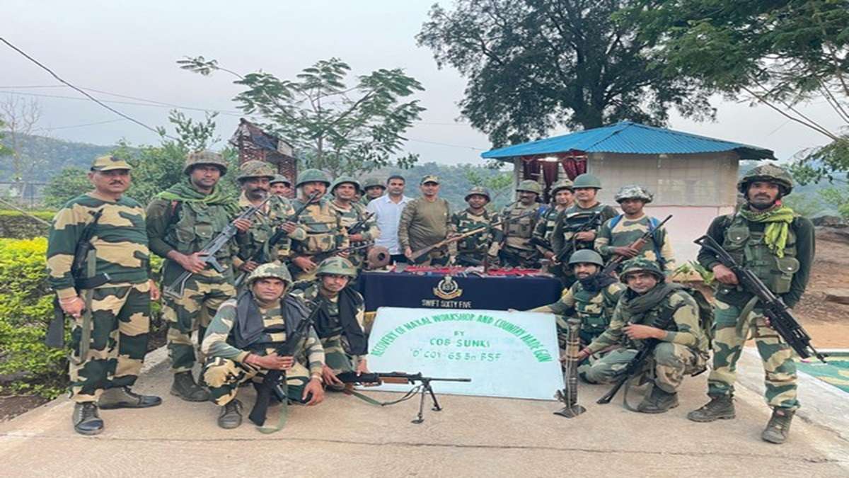 BSF Unveils Naxal Weapons Workshop in Odisha, Seizes Locally Made Guns