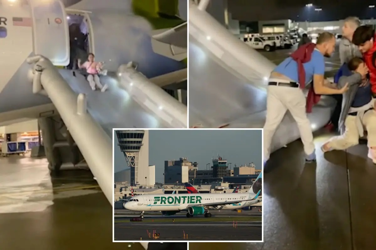Strong odour in Frontier airlines’ flight leads to emergency evacuation; One injured