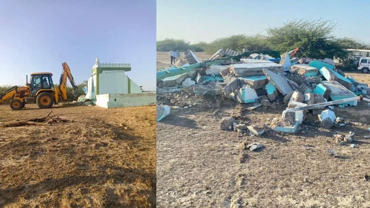 Gujarat Government Intensifies Encroachment Removal Campaign: Bulldozes Illegal Dargahs in Kutch