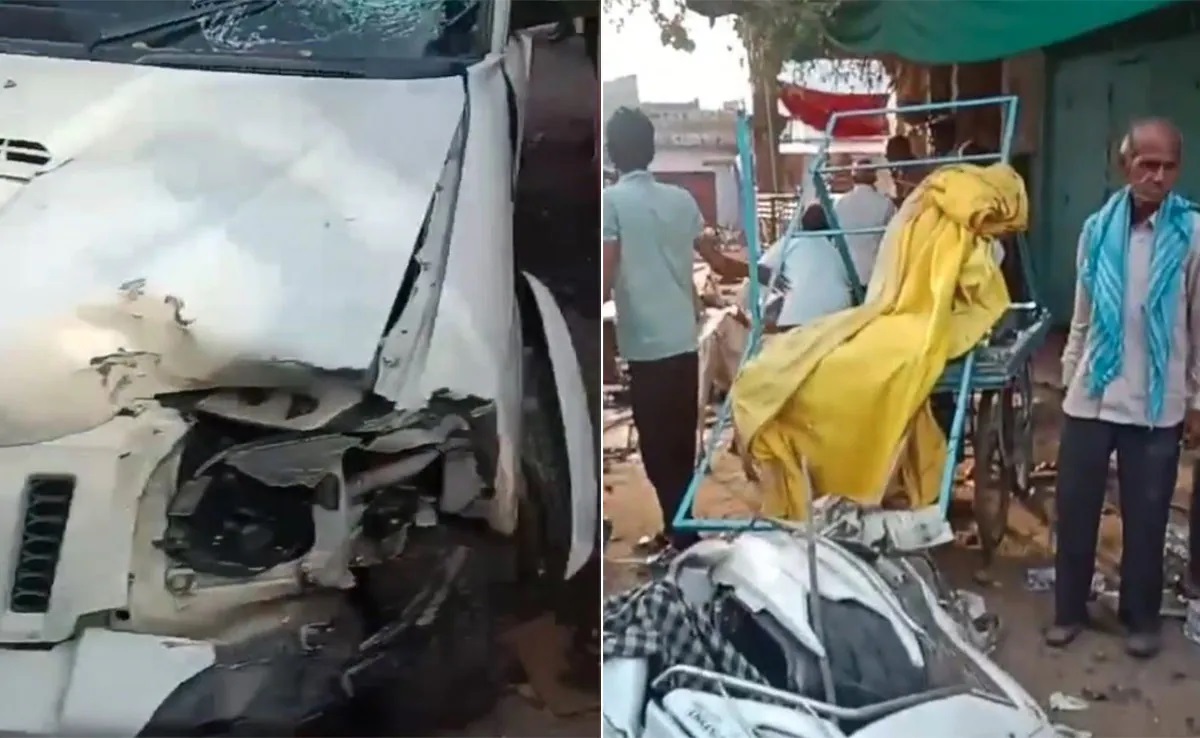 Tragic: Uncontrollable speeding Scorpio crushes vehicles in Rajasthan; One killed, another injured
