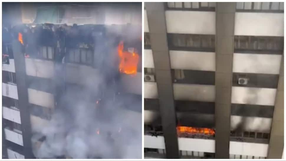 Mumbai: A massive fire breaks out at building in Bandra-Kurla complex, no one hurt