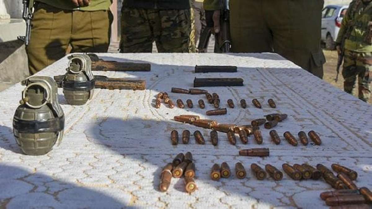 Terrorist Hideout Uncovered in J&K’s Arnas: Significant Cache of Arms Seized