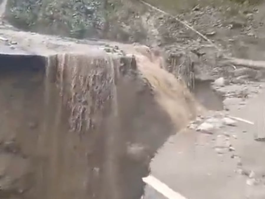 Arunachal Pradesh: Highway linking China border washed away after massive landslide
