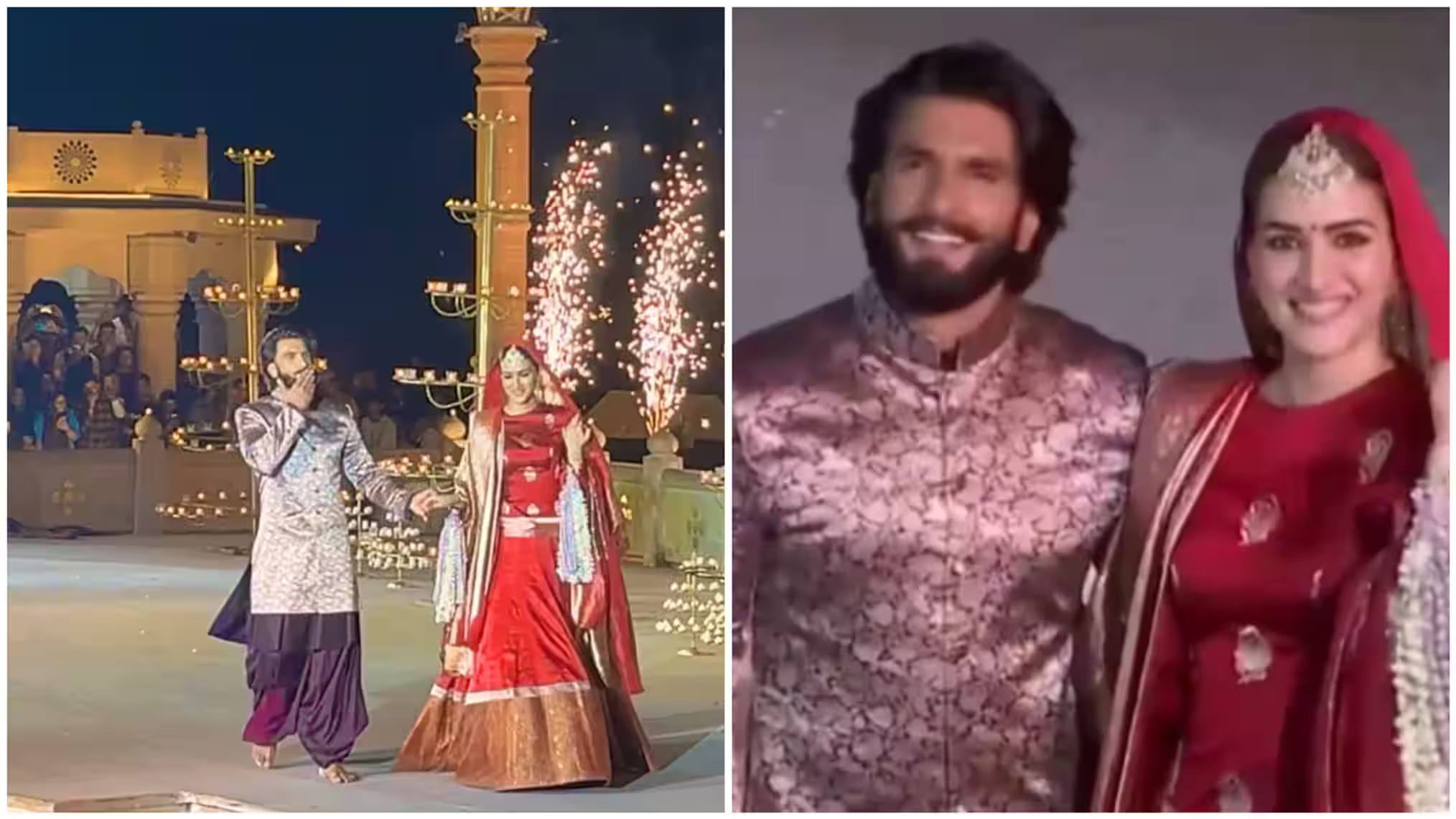 Kriti Sanon & Ranveer Singh Shine in Banarasi Silk at Manish Malhotra’s Kashi Show