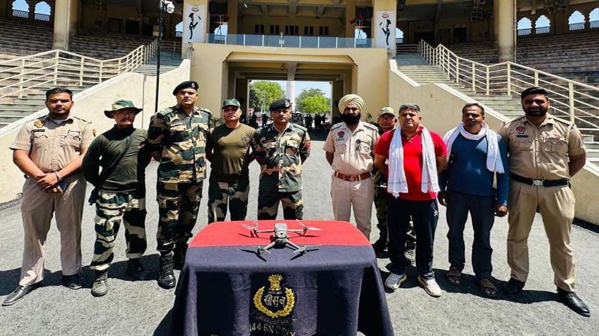 Punjab: Border security forces confiscates two China-made drones from border area in Amritsar