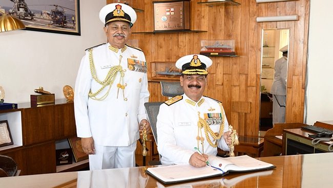 Government appointed Vice Admiral Dinesh Tripathi as next Indian Navy chief