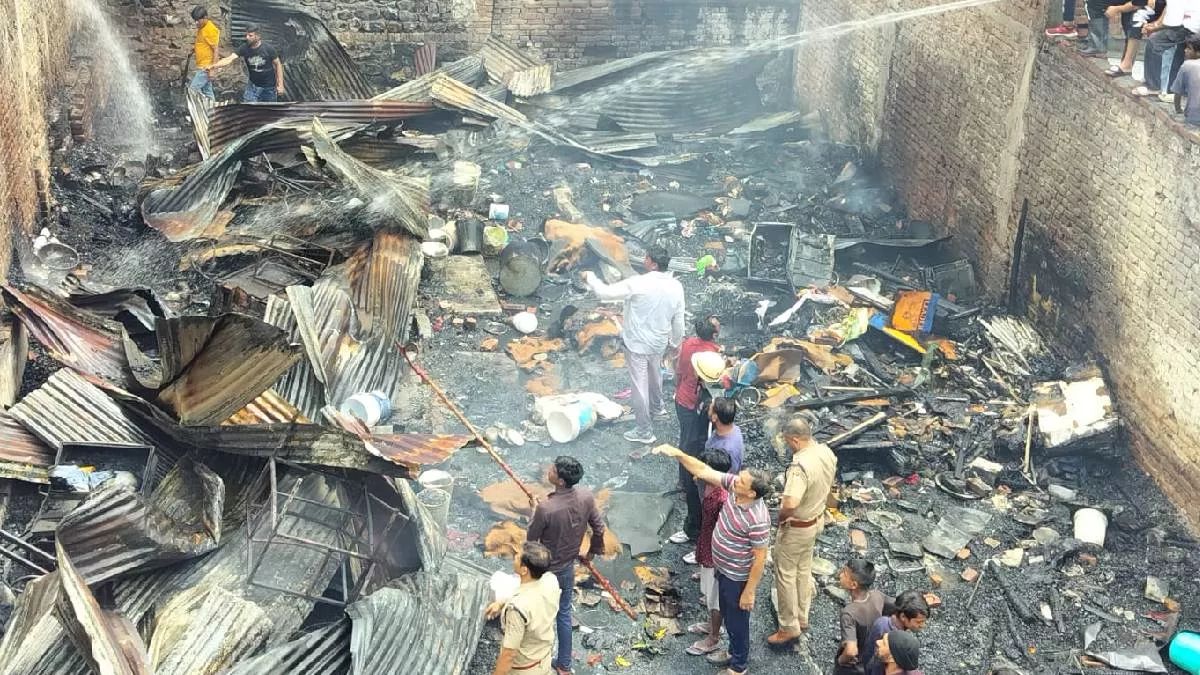 Dehradun: Over 70 rescued in massive fire at Laxman Chowk after multiple gas cylinders explosion