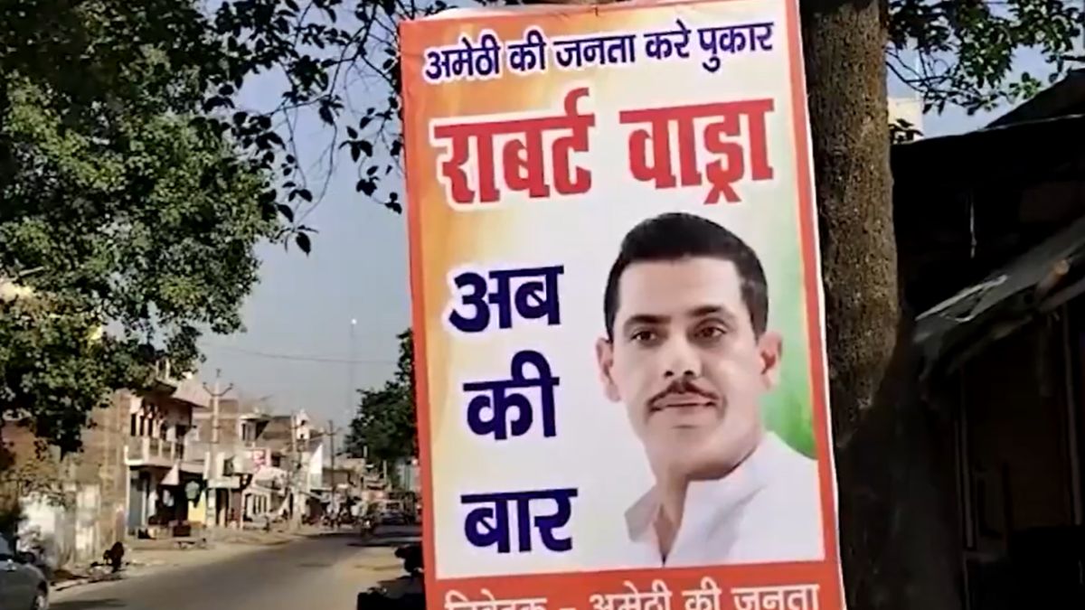 Robert Vadra Posters Emerge in Amethi Amid Uncertainty Over Rahul Gandhi’s Candidacy