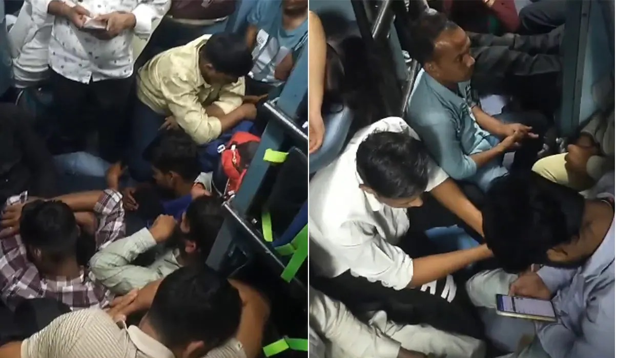 Viral video shows passengers without ticket overcrowding a sleeper coach, Railways responds